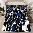 thumbnail image 2 of jejeloiu Football Soccer Sport Twin Sheet Sets,Ball Game Gaming Bedding For Boys Teens 3-Piece, 2 of 7