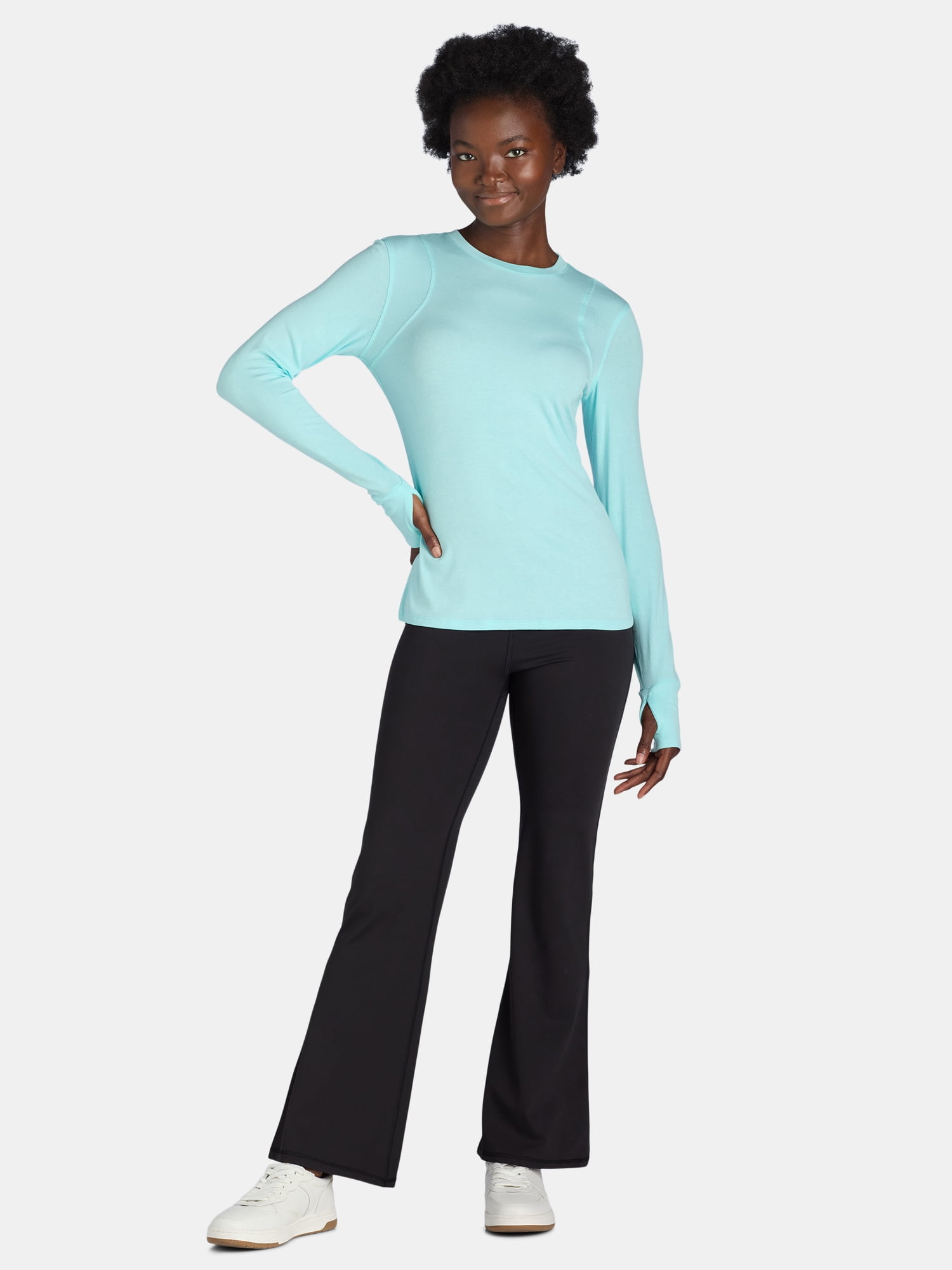 Avia Women's Long Sleeve Outdoor Tee, Sizes XS-XXXL