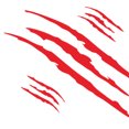 thumbnail image 2 of 3 Uds Marcas Garras Coche Pegatinas Vinilo Impermeables Accesorios Exteriores () Rojo, 2 of 4