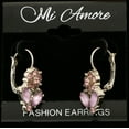 thumbnail image 3 of Mi Amore Flower Dangle-Earrings Silver-Tone/Purple, 3 of 4