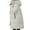 White, variant on Women's Solid Color Casual Zipper Hooded Windproof Down Coat Fashion Keep Warm Jacket