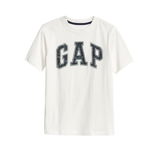 Camiseta GAP de manga corta con el logotipo de Baby Boys, color blanco roto, talla M