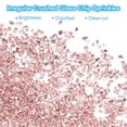 thumbnail image 3 of Uxcell Crushed Glass Glitters Colorful Irregular Glass Chips Chunky Pink, 3 of 7