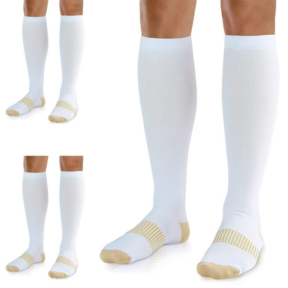 Calcetines de compresión UUSOCKS de 20 a 30 mm Hg para mujer y hombre, 3 pares