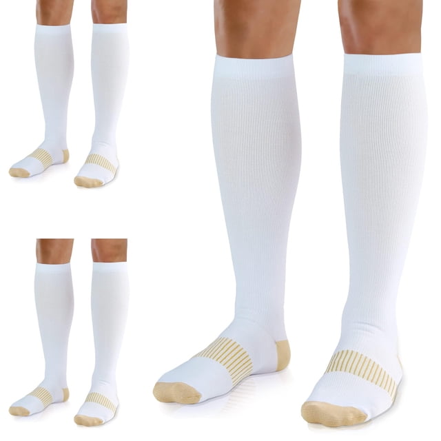 Calcetines de compresión UUSOCKS 20-30 mmHg para mujeres y hombres (3 pares)
