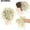 Clear, variant on LHWEN Synthetic Messy Scrunchies Elastic Band Hair Updo Hairpiece Fiber Natural Beauty Salon Straight Hair Fun Lace Wavy Curls Braided Hair Synthetic Hair bohon Perfect for Party Everyday
