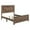 Rustic Brown, variant on Tcbosik Queen Size Bed Frame with Headboard, Wood Platform Bed, Box Spring Needed, White