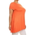 thumbnail image 3 of Women's Casual Plus Size Solid Color Blouse Tunic Top Shirt, 3 of 4