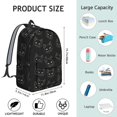 thumbnail image 5 of Black Cat Black Pattern Backpack for School, Cute School Bag with Adjustable Shoulder Straps and Padded Back, 15.7"x11.8"x5.5", 5 of 5