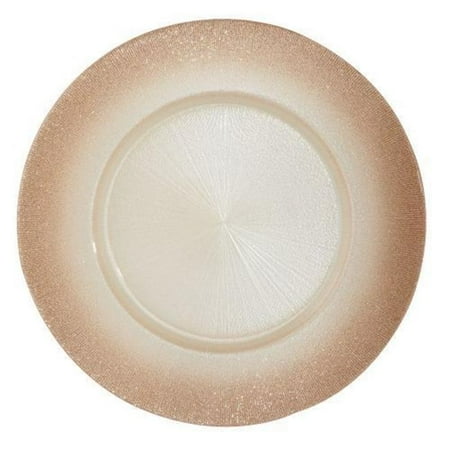 

Charger with Glitter Edge Rose Gold - Set of 4