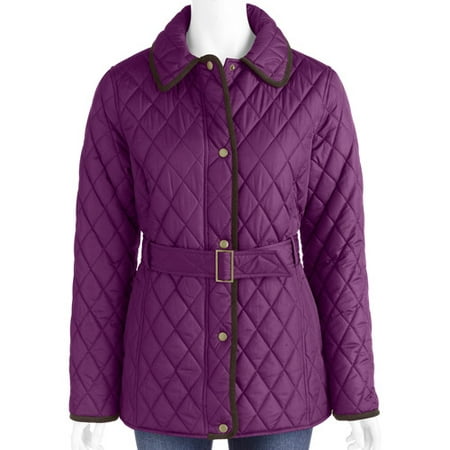 Faded Glory Women's Plus-Size Quilted Barn Jacket - Walmart.com