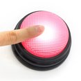 thumbnail image 2 of Recordable Talking Button with Led Function Learning Resources Buzzers Pink, 2 of 9