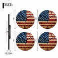 thumbnail image 7 of 10 Inch Wall Clock Battery Operated Square Clock for Office, Kitchen, Outdoor, Living Room, Retro - Themed United States Flag, 7 of 7
