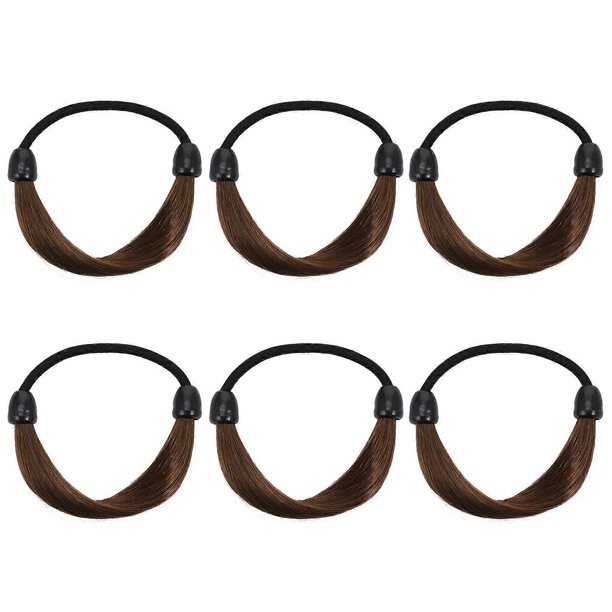 6pcs Elastic Hair Ties Hair Elastic Rope Ponytail Holders Hair Bands Hair Accessory for
