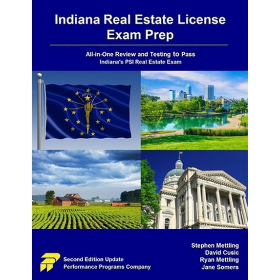 Pre-Owned Indiana Real Estate License Exam Prep: All-in-One Review and Testing to Pass Indiana's PSI Real Estate Exam (Paperback) 0915777355 9780915777358