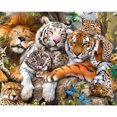 thumbnail image 1 of Cuadros Decorativos (DE4832) 5D DIY cuadrado diamante pintura tigre bordado lienzo arte (L2187) 40x50cm Tmvgtek embutido en tela, 1 of 1