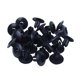 thumbnail image 3 of 50 Piezas de Plástico Empuje en Parachoques Guardabarros Puerta Remaches Clip 8mm Agujero Negro, 3 of 5