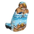 thumbnail image 4 of Lsque Animals on Noah's Ark Floating Pattern Car Seat Covers for Front Seats , Waterproof Seat Covers for Cars, Sporty Front Seat Covers,Car Seat Cover Protector Front Seats, 4 of 5