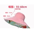 thumbnail image 3 of HNMKIU Women's Double Visor Sun Hat with Extra Wide Brim for and Stylish Outdoor Wear Pink,One Size, 3 of 4