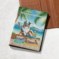 thumbnail image 5 of Australian Shepherd Hello Summer Beach Theme with Sunglasses and Tropical Cocktail Travel Passport Wallet Aussie Dog Lover Gifts PU Leather Passport Holder Cover - 00009, 5 of 5
