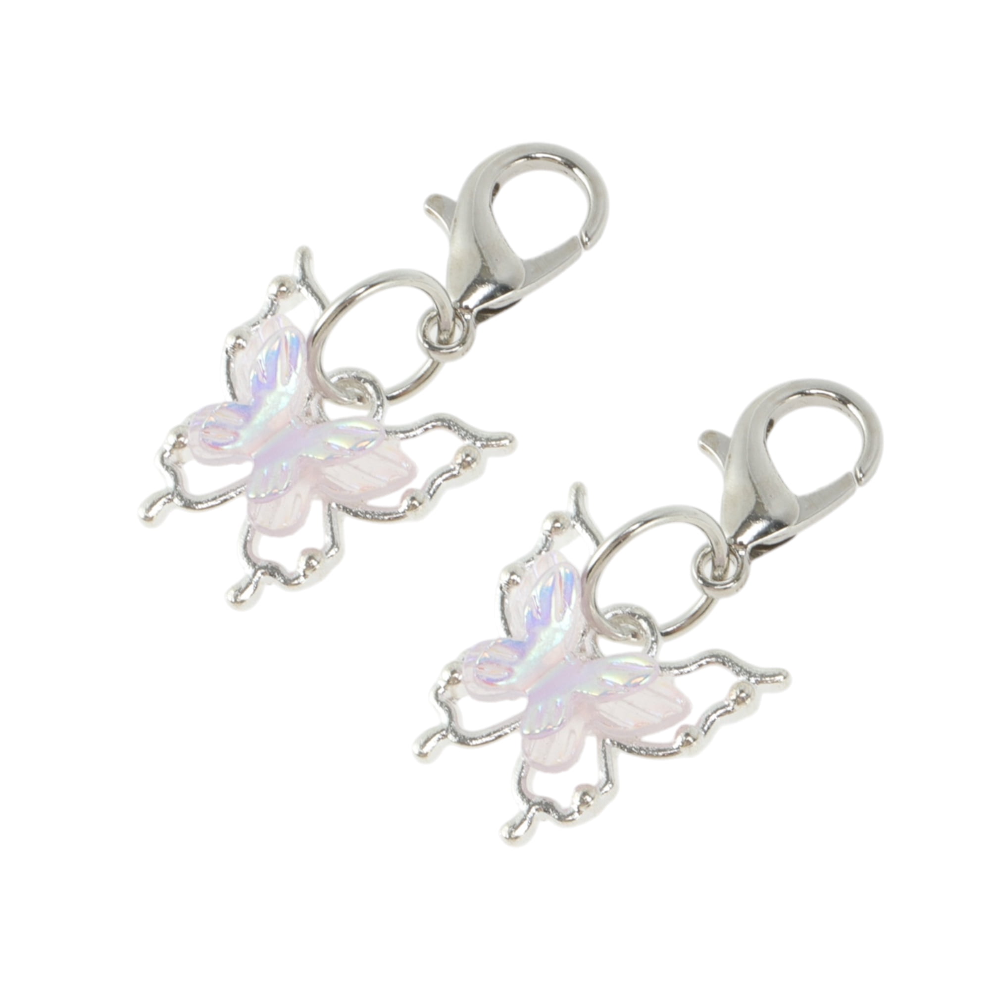 Unique Bargains Stylish Shoelace Charm Set for Custom Footwear Gemstone Butterfly