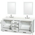 thumbnail image 6 of Wyndham Collection Wcs141480d-Qtz-Us3m24 Sheffield 80" Free Standing Double Basin Vanity, 6 of 7