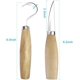 thumbnail image 2 of Juego de herramientas para tallar madera+guantes resistentes a cortes, cuchillo con gancho para tallar cuchara, cuchillo para tallar madera, estropajo de cuero y compuesto para pulir (2 unid, 2 of 5