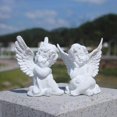 thumbnail image 1 of Set Of 2 Cherubs Angels Resin Garden Statue Figurine, Indoor Outdoor Home Garden Decoration, Adorable Angel Sculpture Memorial Statue 4, 1 of 5