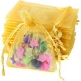 thumbnail image 1 of FACATH 100 Pcs Sacs en Organza Transparents de Qualité Supérieure (Rouge), 1 of 7