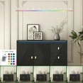 thumbnail image 4 of Aukfa Sideboards Buffets Cabinet with Drawers & LED for Kitchen,Black, 4 of 8