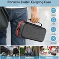 thumbnail image 2 of Bolso para Nintendo Switch/OLED, bolsa de transporte grande para Joycon y fuente de alimentación, funda rígida para Switch OLED con espacio para guardar 20 juegos y accesorios de Switch, 2 of 7