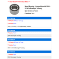 thumbnail image 2 of Wheel Bearing - Compatible with 2004 - 2016 Volkswagen Touareg 2005 2006 2007 2008 2009 2010 2011 2012 2013 2014 2015, 2 of 2