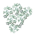 thumbnail image 3 of 100 cuentas de flores para hacer joyas, pulseras, manualidades, regalo para mujer, dijes de flores, adornos hechos a mano, collares, cuentas florales. Verde, 3 of 8