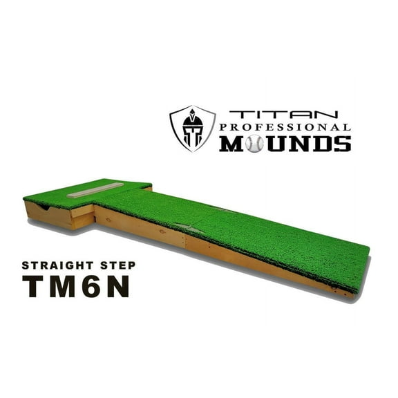 6 Inch Straight Step Youth Travel Baseball Pitching Mound with Modular Base