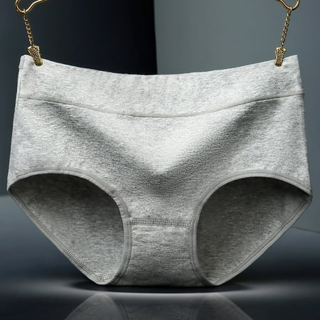 Rigardu Hot Sale!! 2025 Trendy Cotton Panties for Women Soft Mid Waisted Underwear Cheeky High Cut Stretch Ladies Briefs Lady s Letter Graphic Print Long Sleeve Drawstring Hoodie Sweatshirt Grey 3Xl