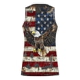 thumbnail image 3 of YueHuiYing USA 250th Anniversary Men's Shirt Crewneck Pullover Tank Tops Summer Sleeveless Shirts Beach Graphic Tops, 3 of 4