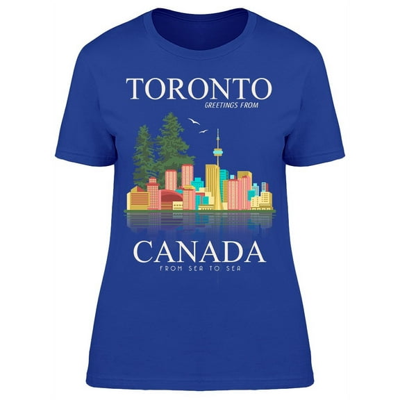 Canada From Sea To Sea T-Shirt Women -Image by Shutterstock, Female Small