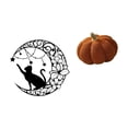thumbnail image 6 of Dualoai Mystical Black Cat Moon Metal Wall Art Sculpture with Halloween Pumpkin Plush Pillow Sofa Cushion for Bedroom and Living Room Decor, 6 of 8