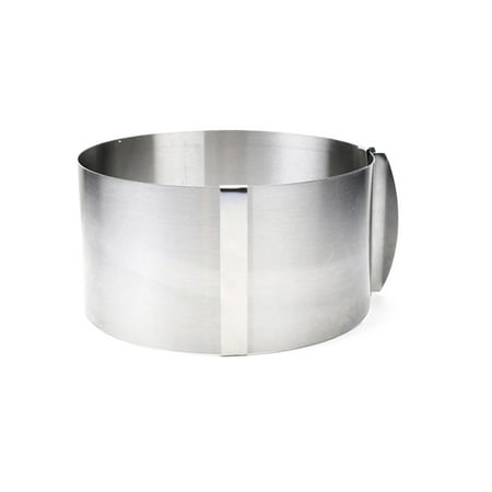 

NUOLUX Stainless Steel Adjustable Round Cake Ring Mold Mousse Mold 6 Inch to 12 Inch