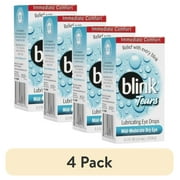 (4 pack) Blink Tears Lubricating Eye Drops Mild-Moderate Dry Eye 0.5 Fl Oz Sterile