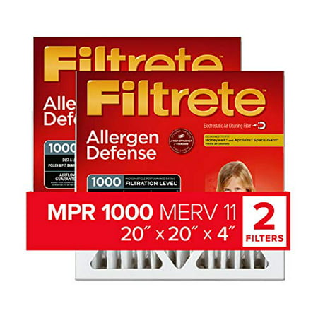 Photo 1 of 3M Filtrete 4-in Micro Allergen Defense MPR 1000 Air Filters 20 x 20 x 4 2-Pack
