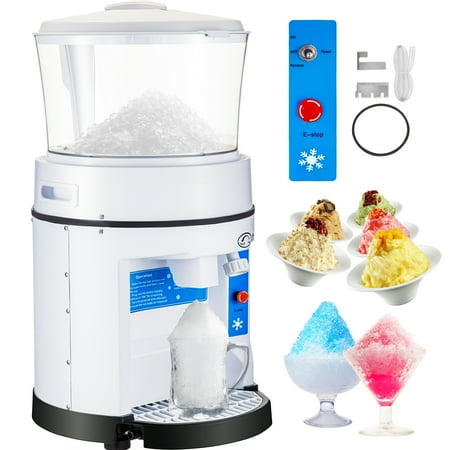 

BENTISM Commercial Ice Shaver Ice Shaving Machine with Hopper 1102 LBS/H Snow Cone Maker