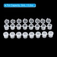 thumbnail image 3 of Uxcell 5ml/0.2oz Empty Paint Pots with Lids, 20 Strips 120 Pots Mini Paint Strip Cups with 20pcs Paint Brushes, Style 2, 3 of 6