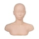 thumbnail image 1 of Cabeza de entrenamiento de práctica, maniquí, práctica, cabeza de cosmetología, muñeca de maquillaje profesional suave, cabeza de de hombros, 1 of 8