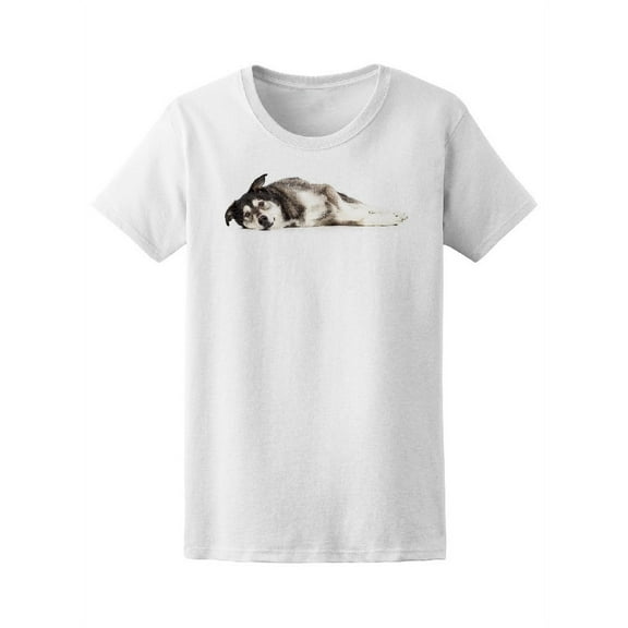 Husky Mongrel Pedigree Dog T-Shirt Women -Image by Shutterstock, Female Medium
