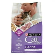 Purina Cat Chow Gentle Dry Cat Food, Sensitive Stomach + Skin, 3.15 lb. Bag