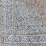 Surya Tahmis Traditional Style Low Pile 100% Polyester Area Rug, 7 x 9 Blue, Slate, Beige, Light Gray Pet Friendly, Ind/Out, Machine Woven Stain Resistant, THI2705-679