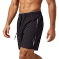 thumbnail image 6 of Men's Quick-Dry Athletic Short Elastic Waist Training Summer Shorts Loose Fit Lightweight Workout Shorts Dark Blue XL, 6 of 6