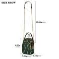 thumbnail image 2 of FORMRS Crossbody Bag for Women Quilted Travel Shoulder Cell Phone Purse with Chain Strap Handbag, Dark Green Plants, 2 of 7