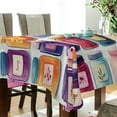 thumbnail image 5 of Yayeee Tablecloths 54" x 72" Rectangle Wrinkle Resistant Party Table Cover, Blue Jam Jars, 5 of 8